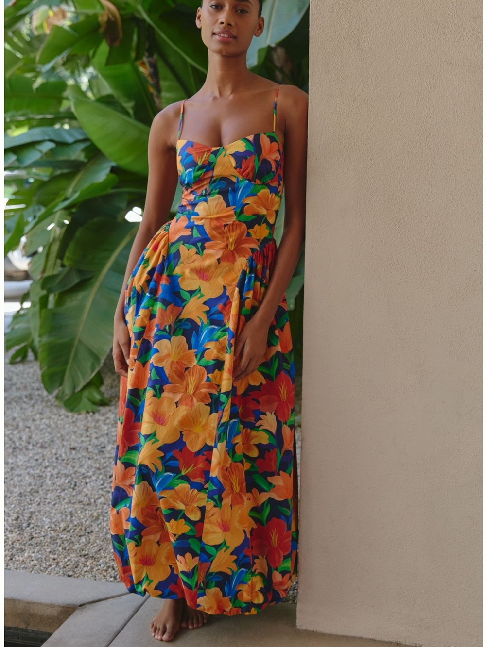 New FARM Rio x Anthropologie Nina Floral Maxi Dress - Picture 1 of 4